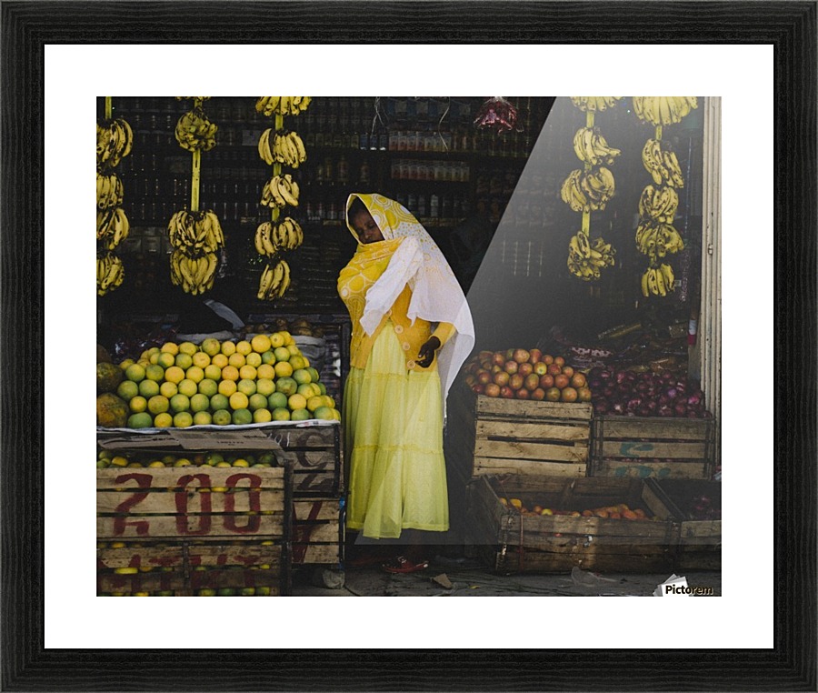 Lady in Yellow Picture Frame print