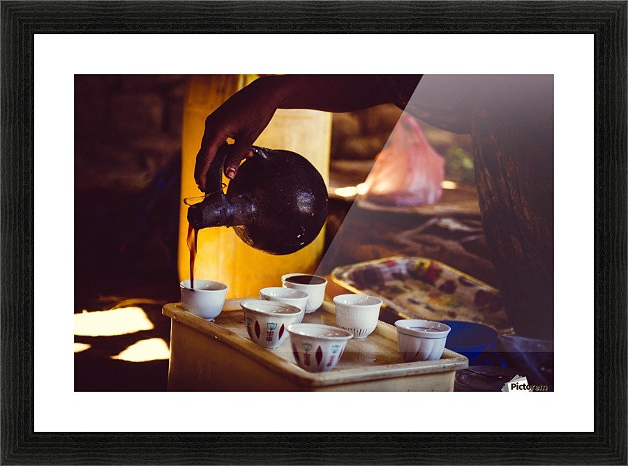 Pouring Coffee Picture Frame print