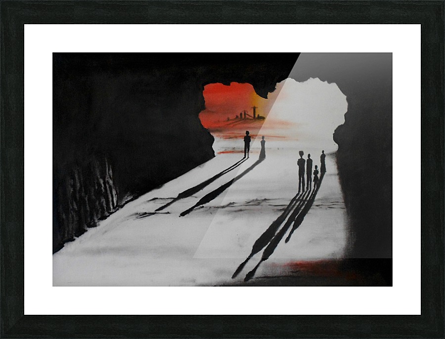 Follow light Picture Frame print