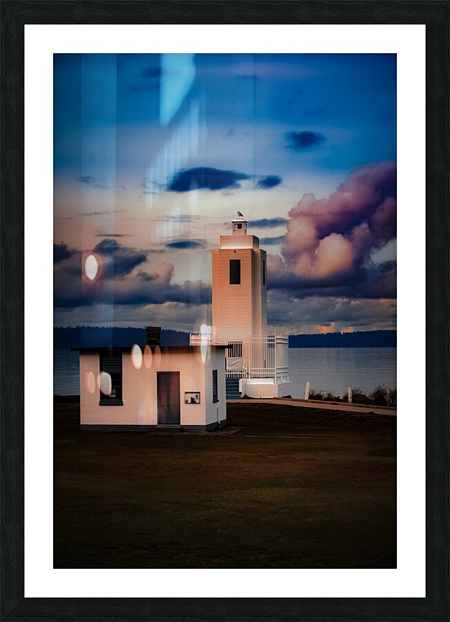 Lighthouse Abstract Picture Frame print