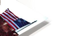 Lighthouse With Flag HD Metal print