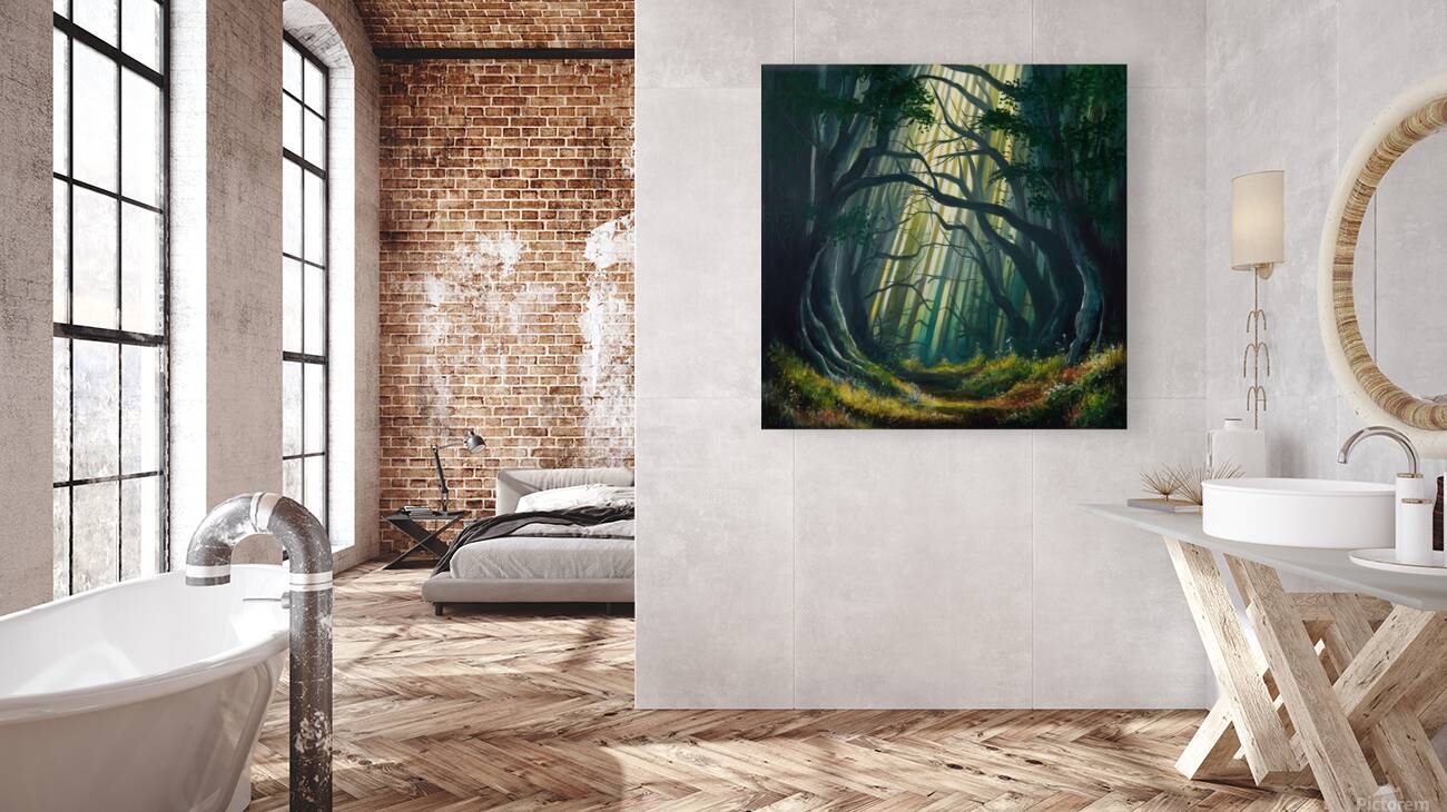 A mysterious and beautiful natural forest Reproduction