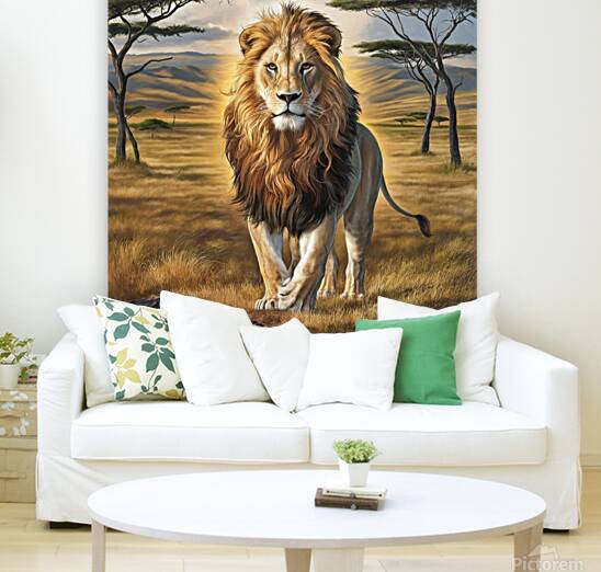 The greatness of the lion: a symbol of power and prestige Reproduction