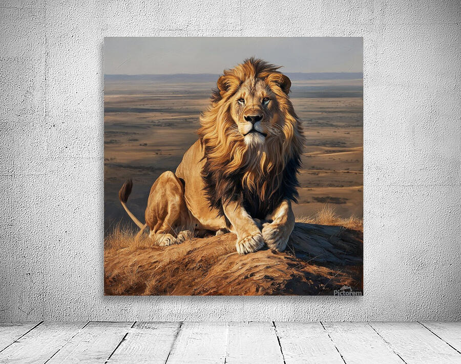 King of the Savannah: The Greatness and Majesty of the Lion  Wall Preview