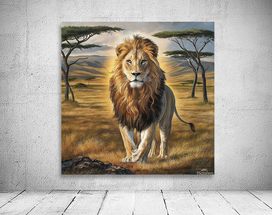 The greatness of the lion: a symbol of power and prestige Wall Preview