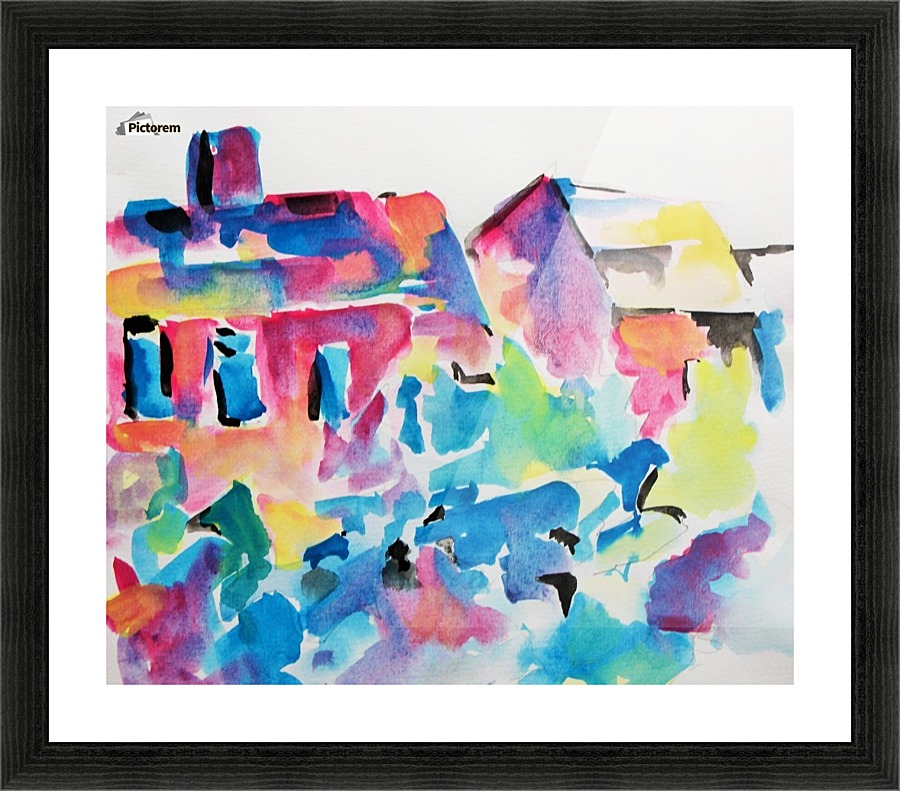 Suburbia Picture Frame print