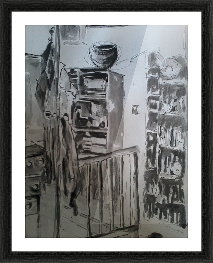 Above the Stairs Picture Frame print