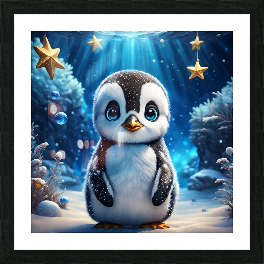 Penguin Picture Frame print