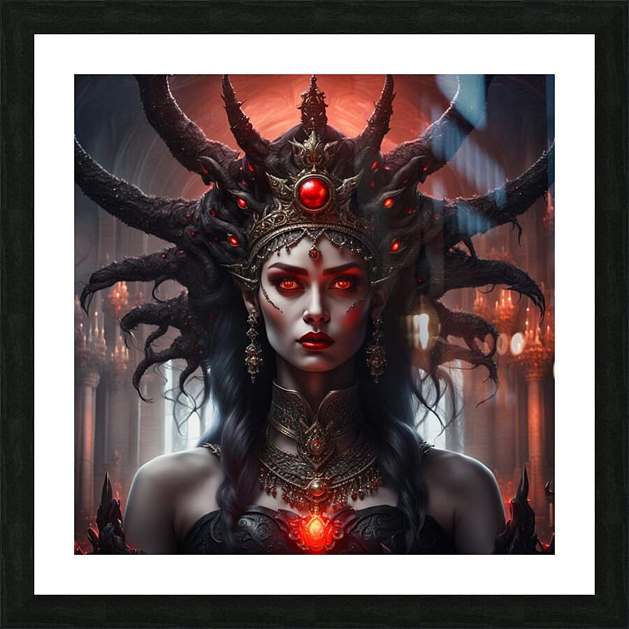 Demon Queen Picture Frame print