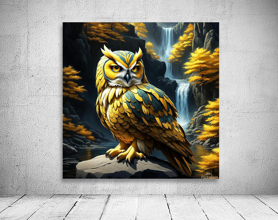 Owl Yellow Wall Preview
