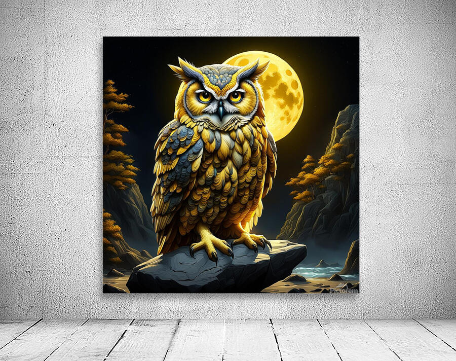Owl Yellow Wall Preview