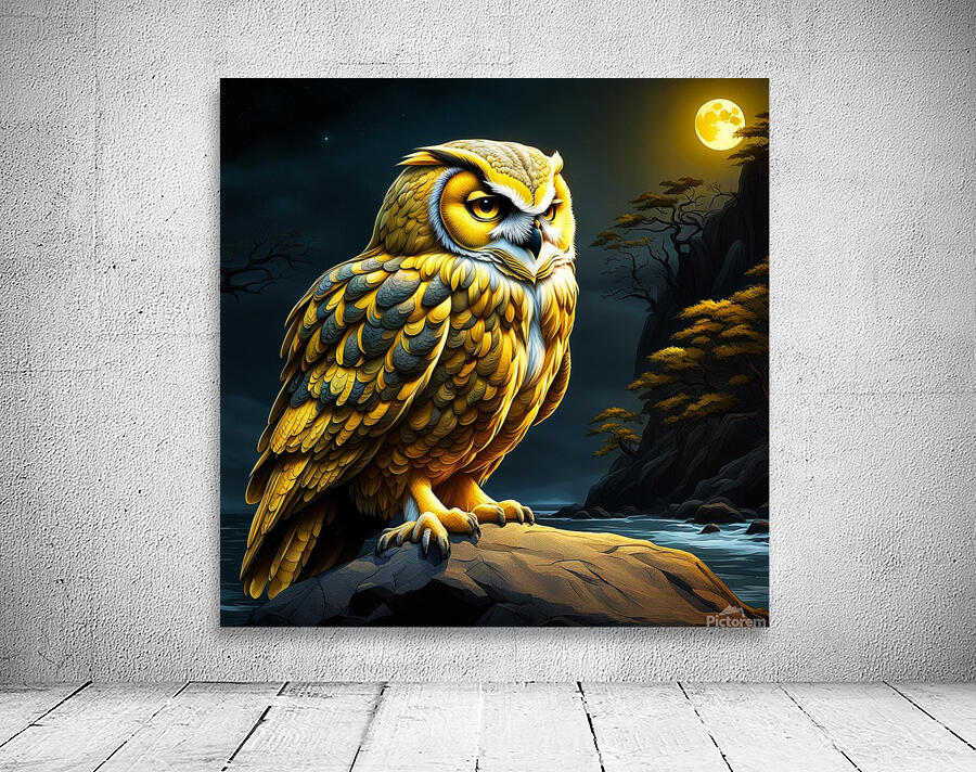 Owl Yellow Wall Preview