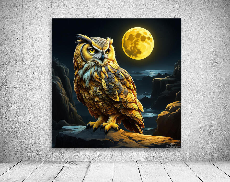 Owl Yellow Wall Preview