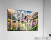 Chemin d alpage Acrylic Print