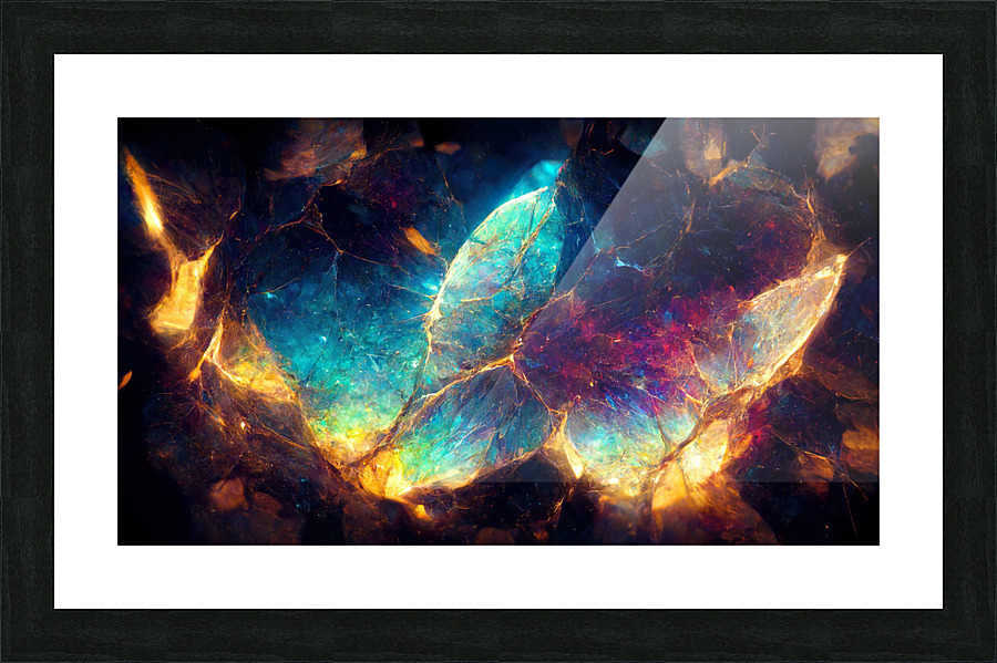 abstract galactic Picture Frame print