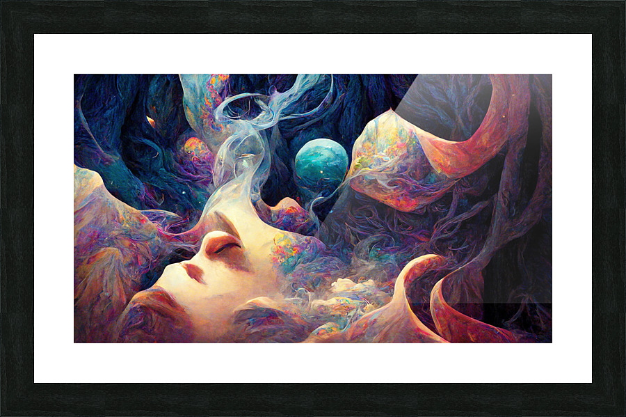 quantum physics dreaming lucid Picture Frame print