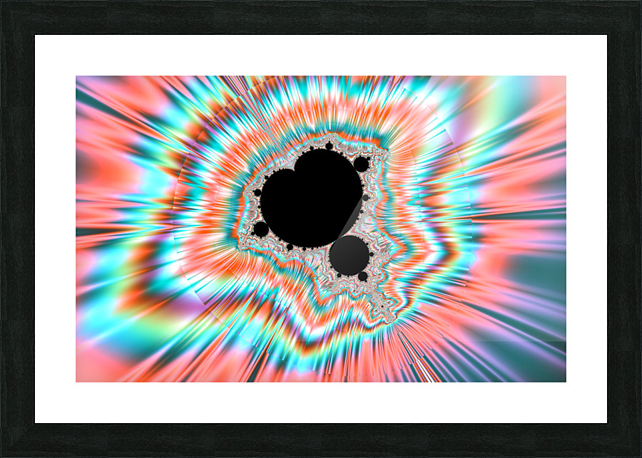 fractal abstract background Picture Frame print