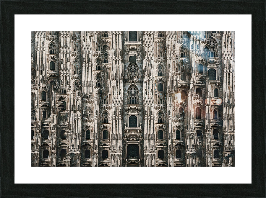 building facade castle texture Picture Frame print