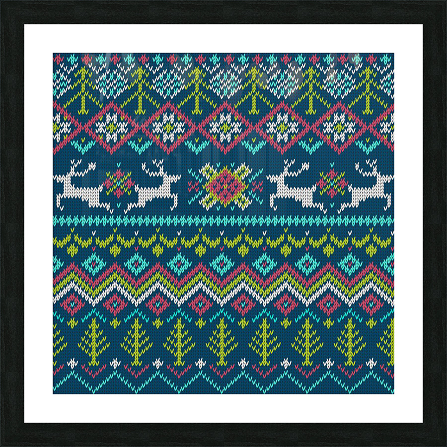 background with fabric texture winter Picture Frame print