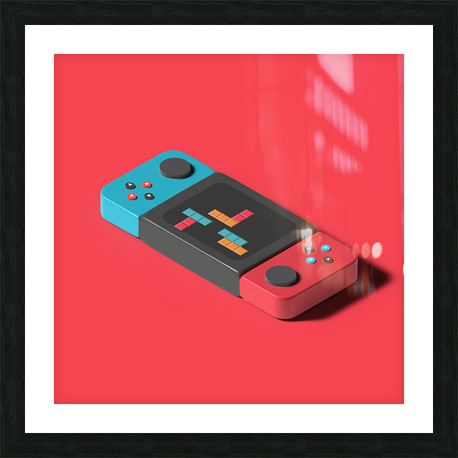 gaming console video Picture Frame print