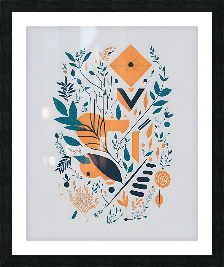 pattern flowers design nature Picture Frame print
