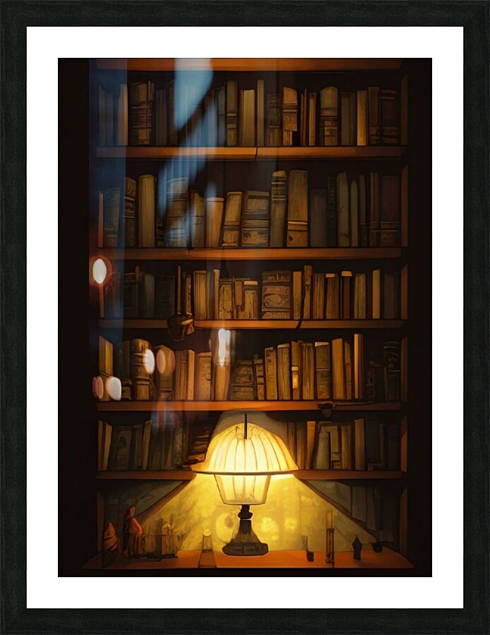 books library Picture Frame print