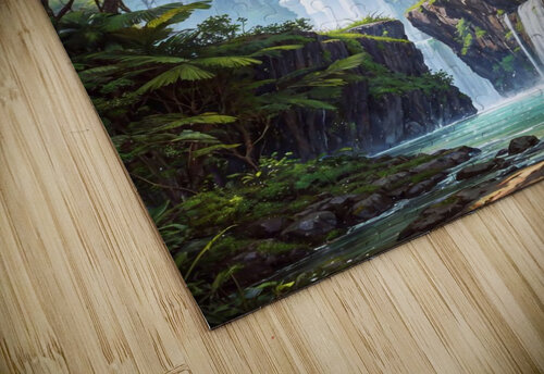 forest waterfall river jungle Salmanaz puzzle