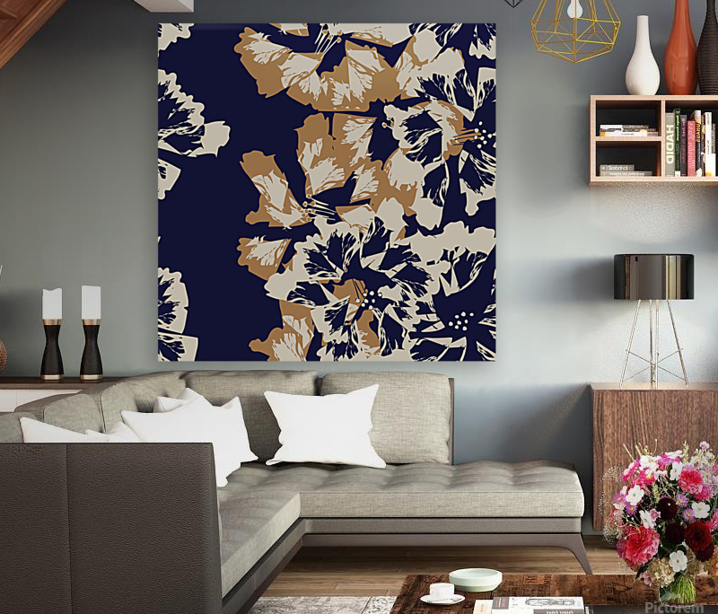 abstract flowers background pattern Reproduction