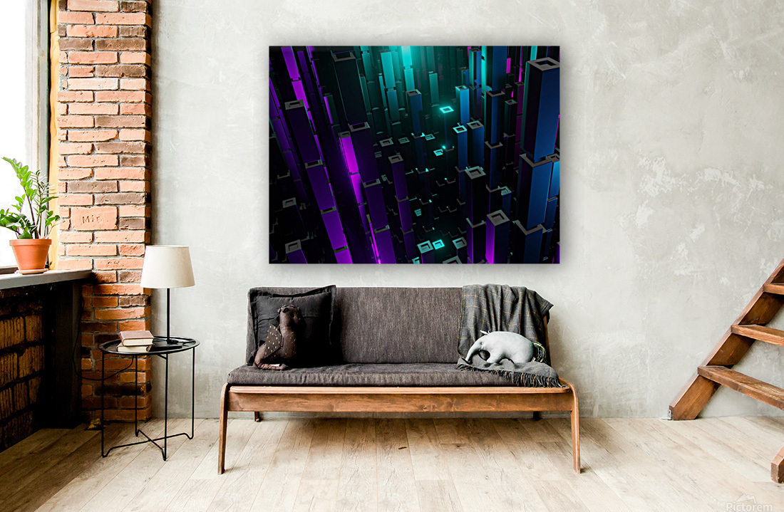 Abstract building city 3D Reproduction