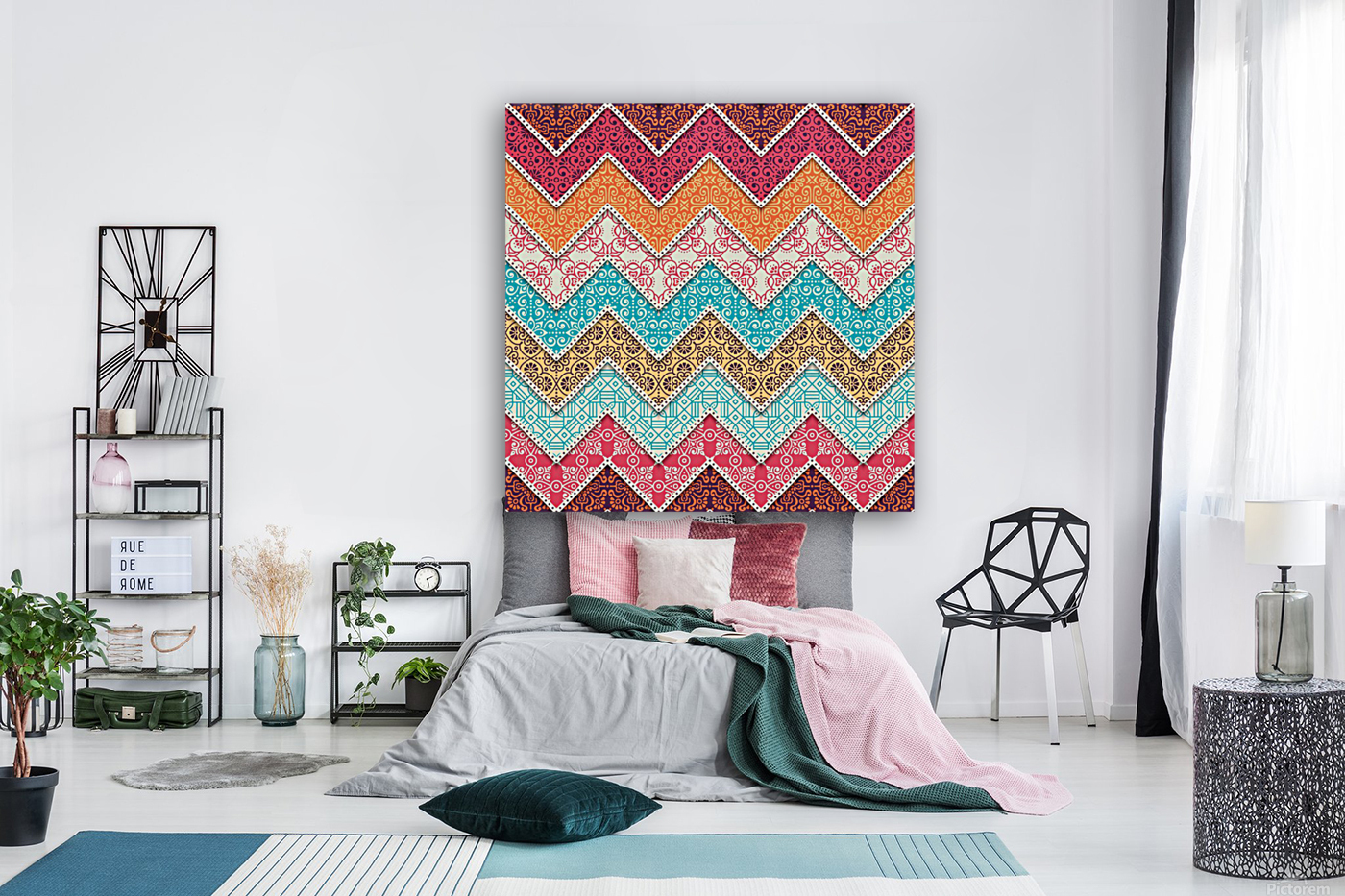 ethnic floral pattern Reproduction