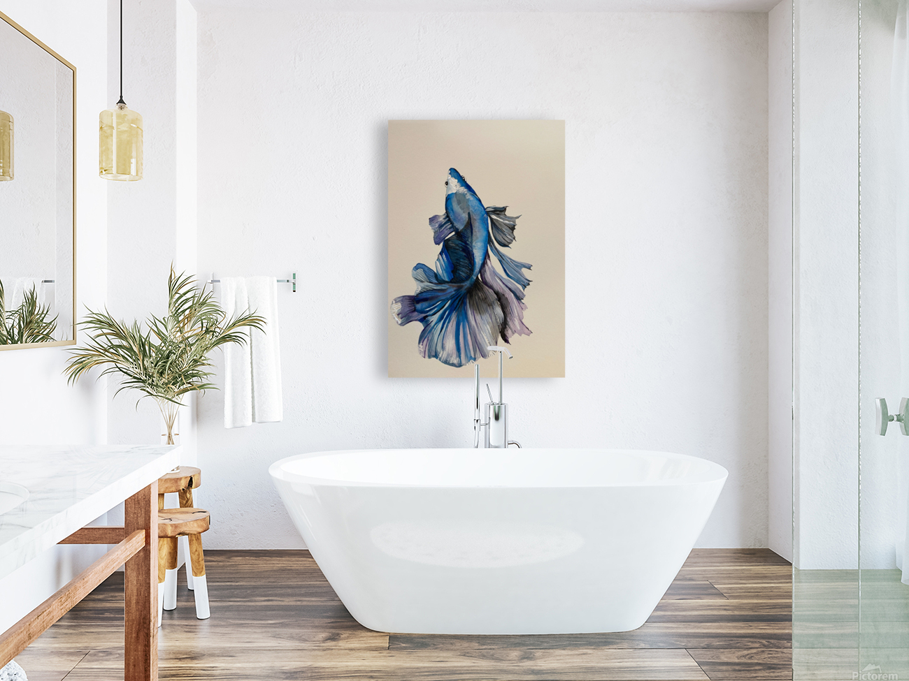 betta fish painting Reproduction