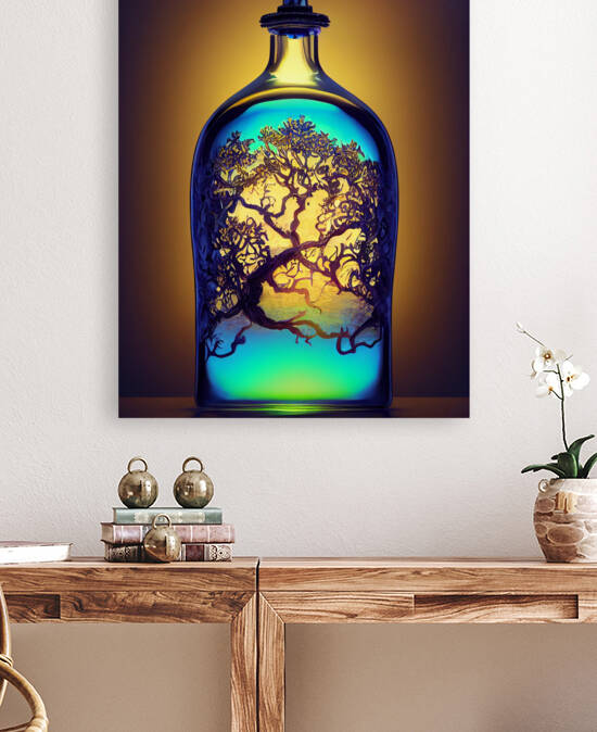 Flask Bottle Tree In A Bottle Perfume Design by Salmanaz