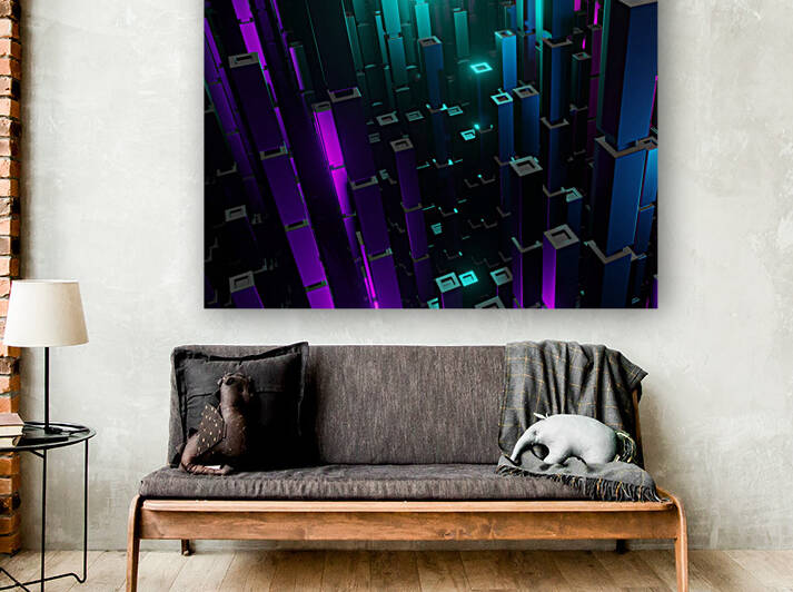 Abstract building city 3D Reproduction