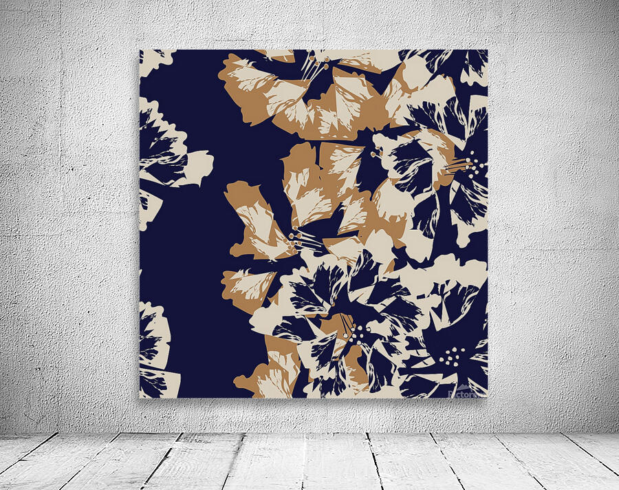 abstract flowers background pattern Wall Preview