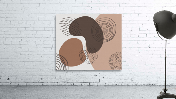 circles shape boho art drawing Wall Preview