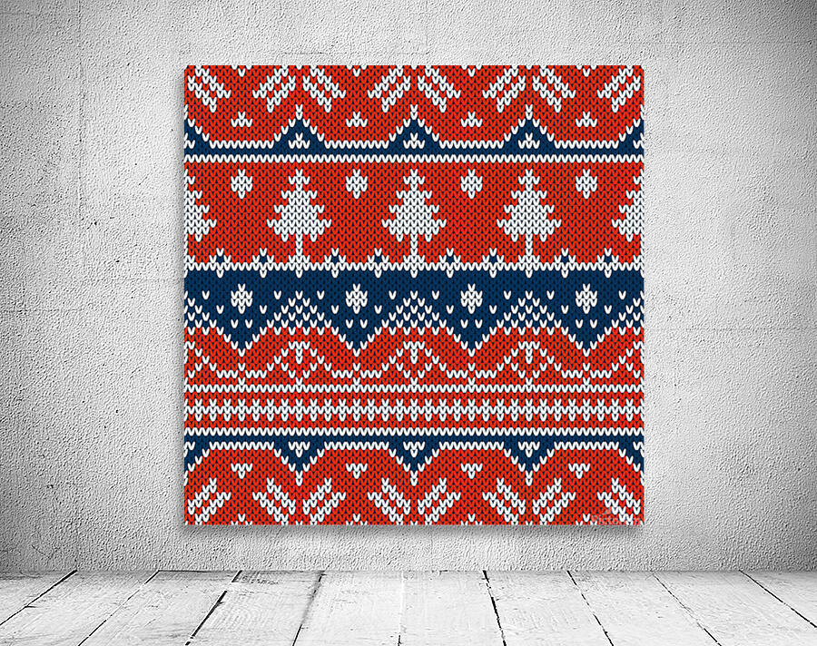 vector seamless ornament knitted texture Wall Preview