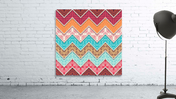 ethnic floral pattern Wall Preview