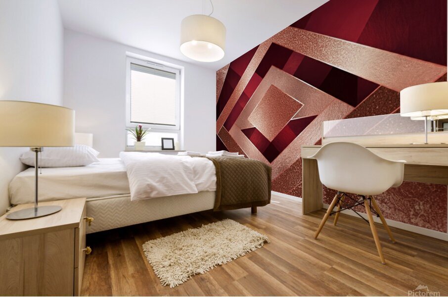 Crimson Blush Mural print