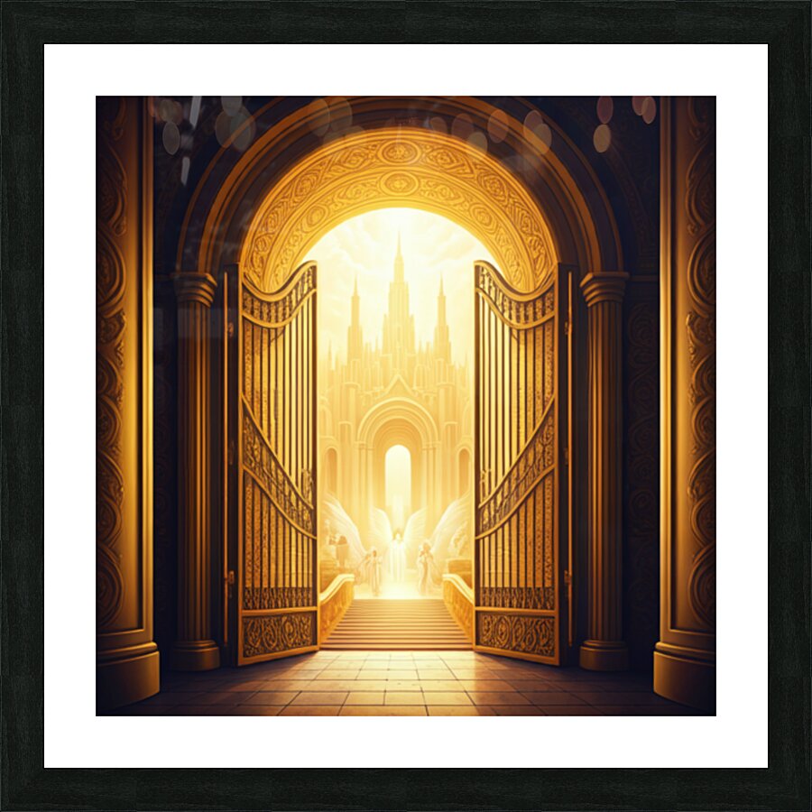 The Gates Picture Frame print