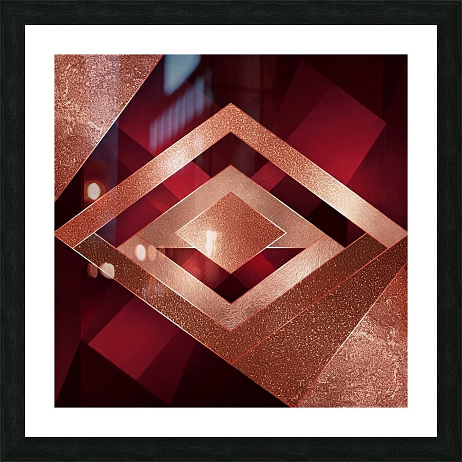 Crimson Blush Picture Frame print