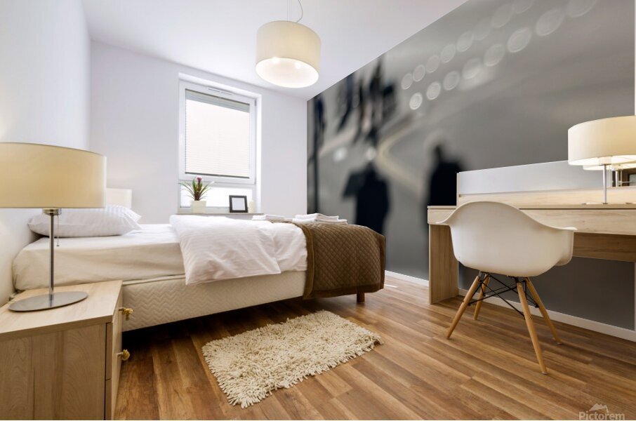 Blurred street Mural print