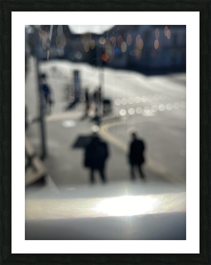 Blurred street Picture Frame print