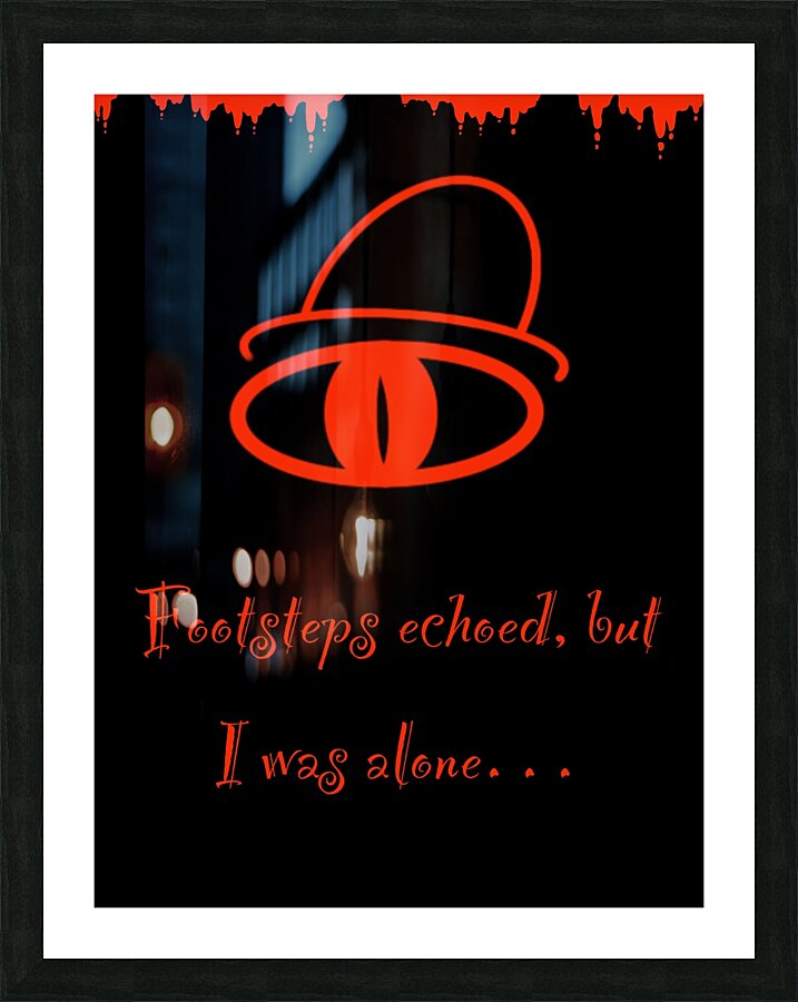 Scary poster Picture Frame print