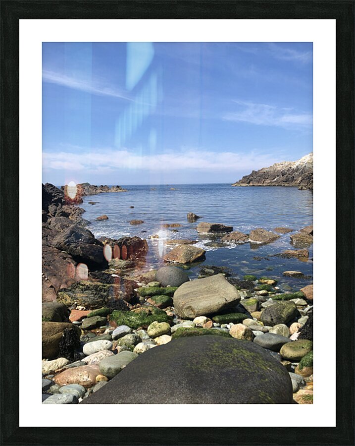 rocky beach Picture Frame print