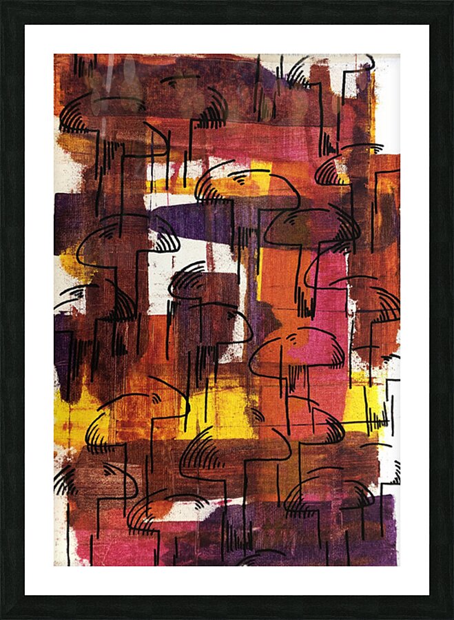 mushroom tower Picture Frame print
