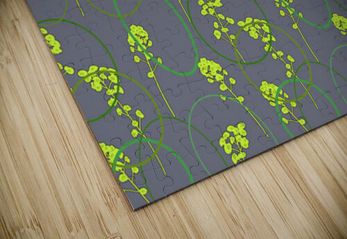 grey and green pattern Star 14 puzzle