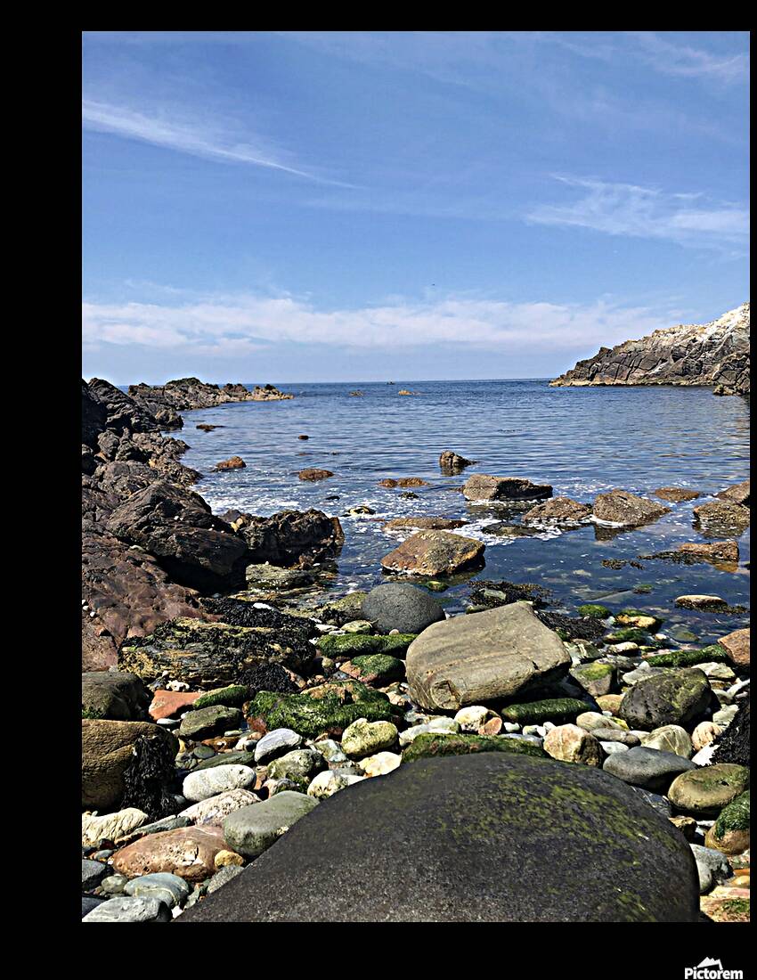 rocky beach Reproduction
