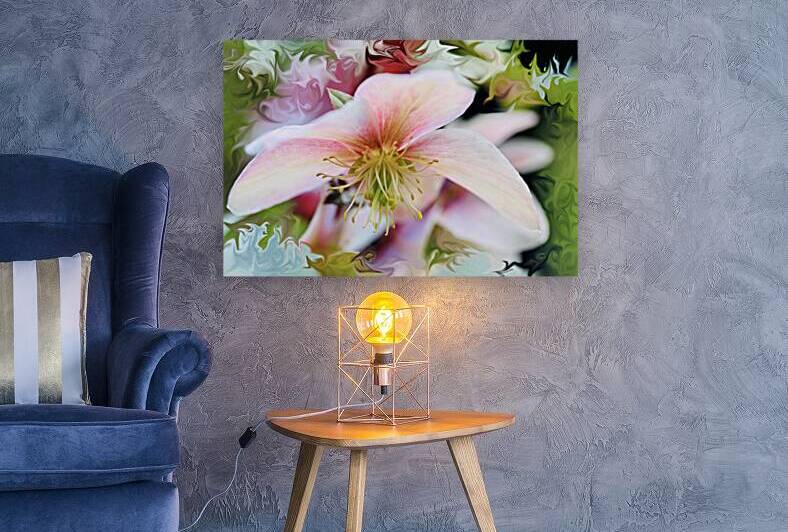 Pink flower liquify by Star 14