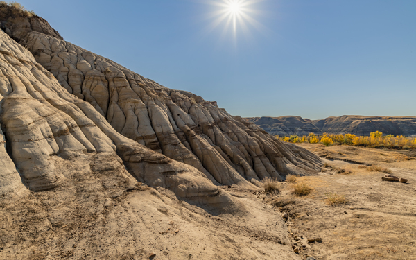 Hoodoos hills with sun Digital Download