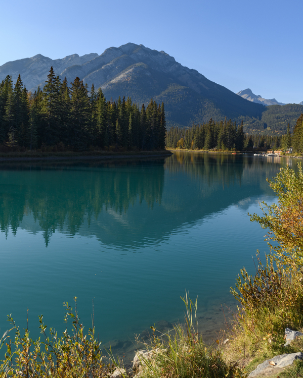 Banff Bow River mountains 2 Digital Download